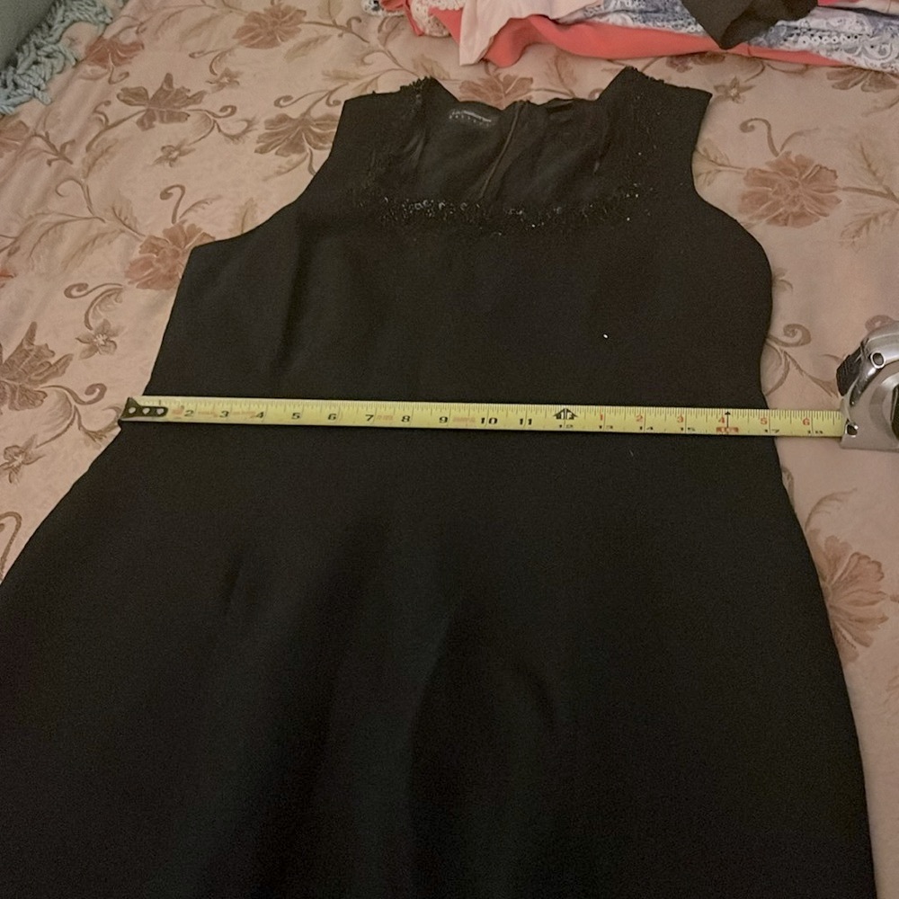 Vintage Black Beaded Formal Dress by Liz Claiborne size 12 - Picture 15 of 16